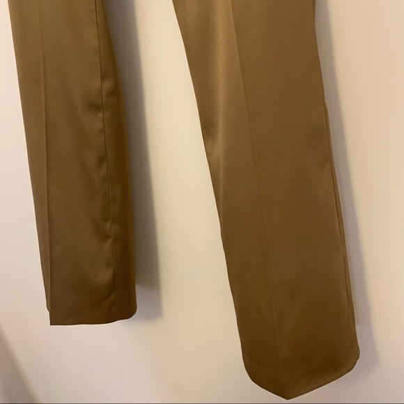 VTG caramel color satin bootleg pants by A. Byer - Picture 5 of 9